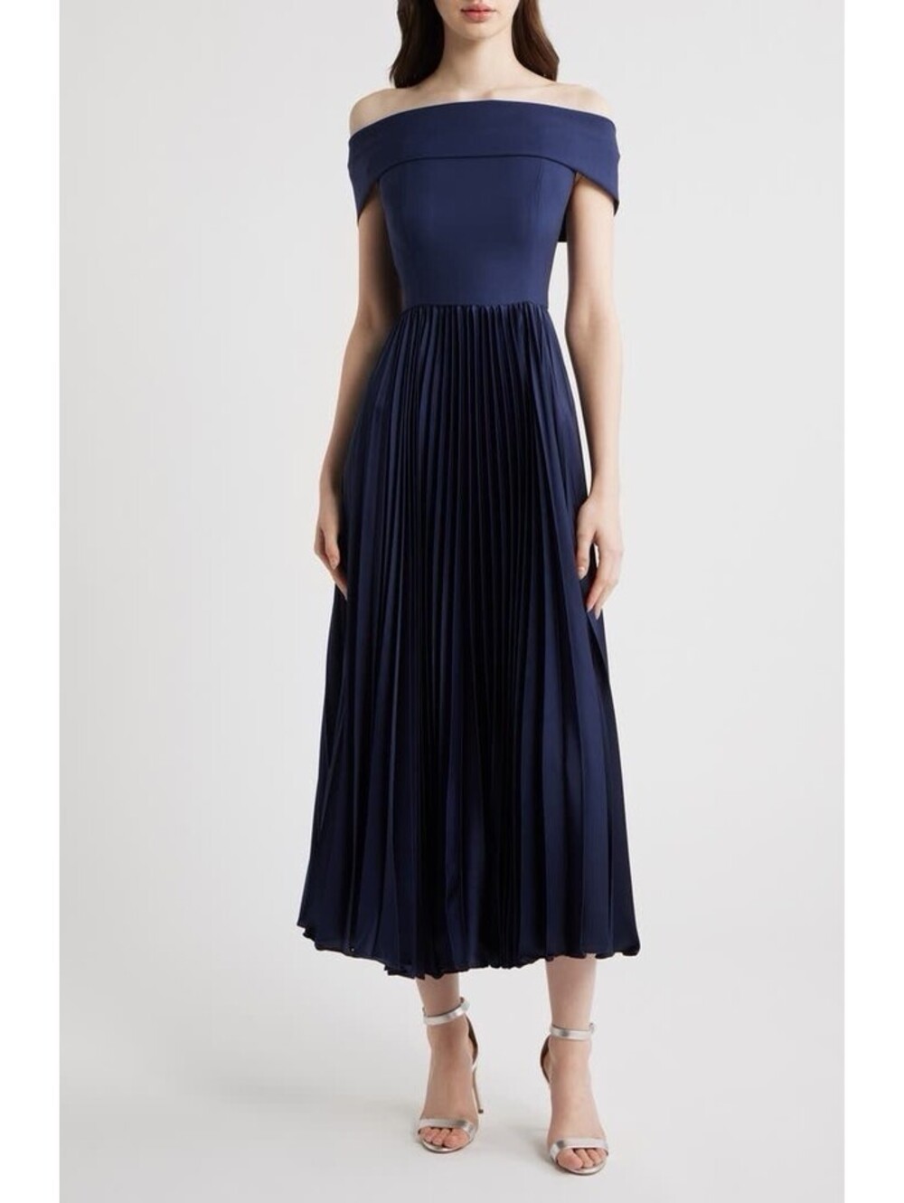 New Hutch Stockton Off the Shoulder Maxi Dress In Navy Size 6 $350